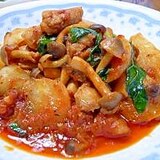 大根と鶏肉のトマト煮込み